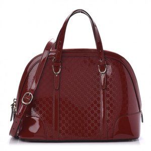 GUCCI Patent Microguccissima Small Nice Top Handle
